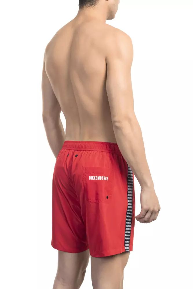 Red Polyester Swimwear - s