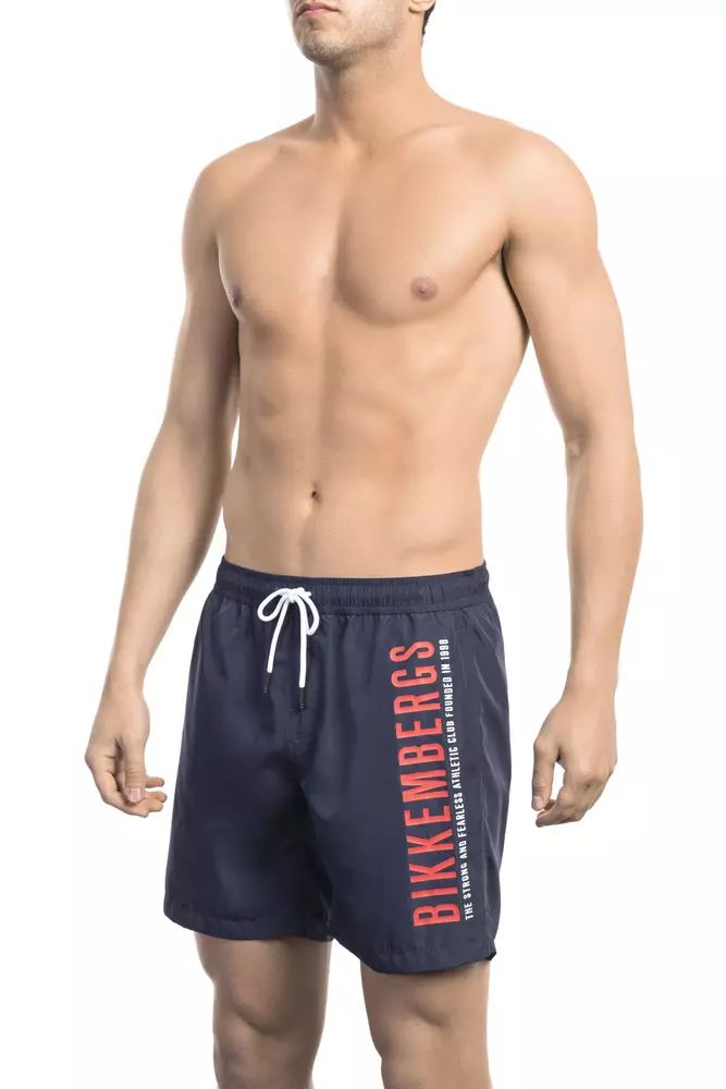 Blue Polyester Swimwear - m