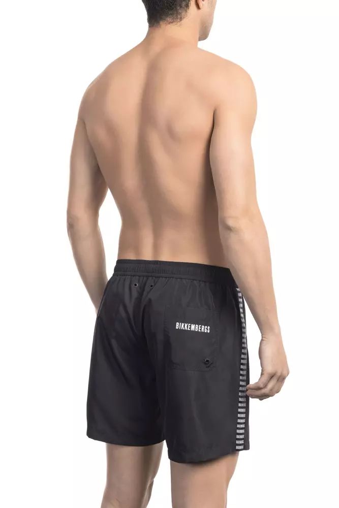 Black Polyester Swimwear - xxl