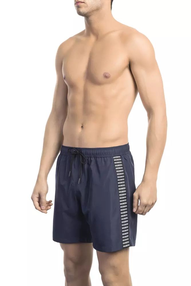 Blue Polyester Swimwear - xxl