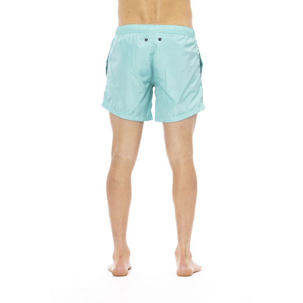 Light Blue Polyester Swimwear - l