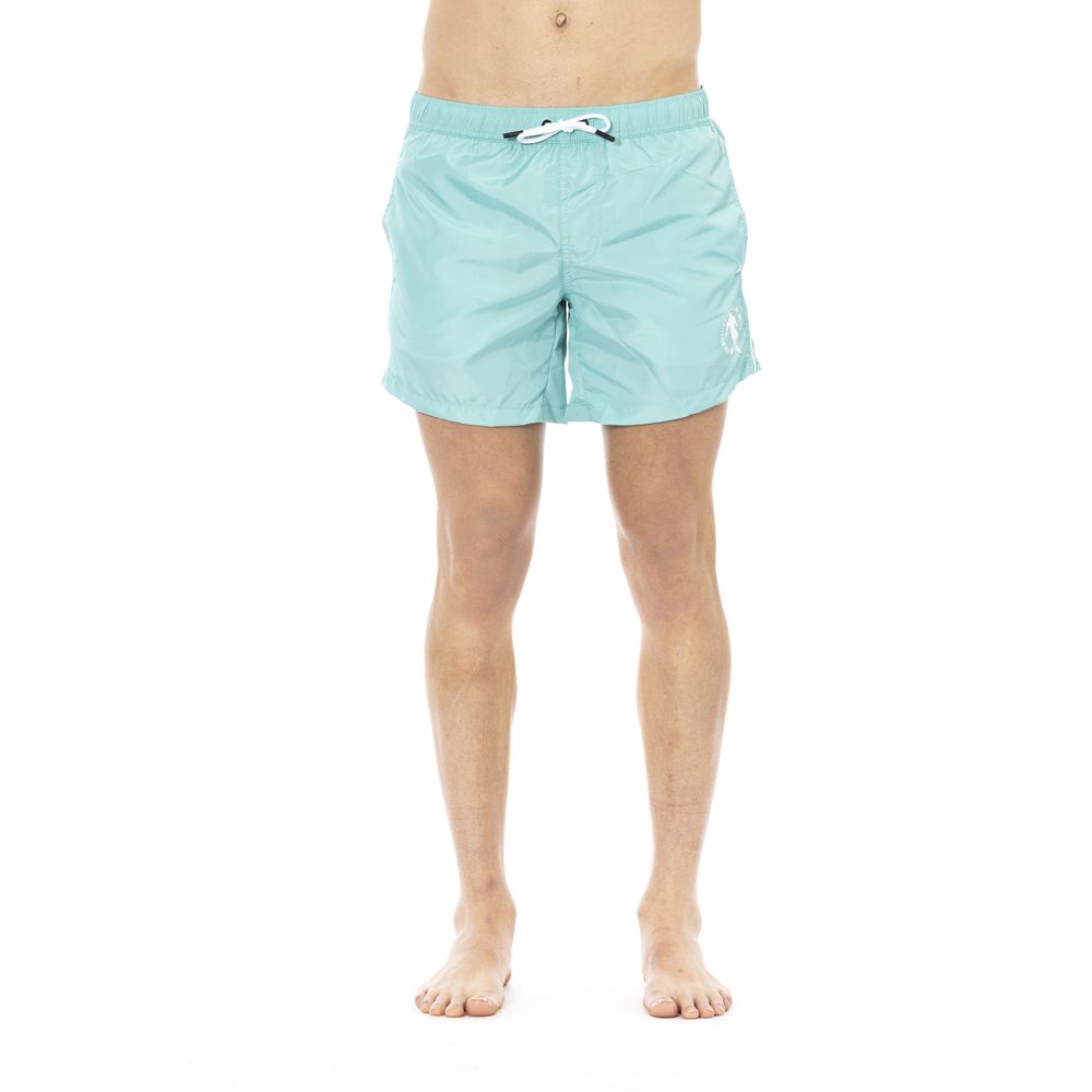 Light Blue Polyester Swimwear - xl