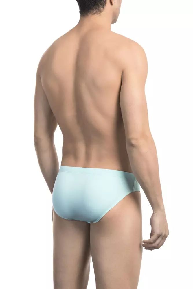 Light Blue Polyamide Swimwear - xl
