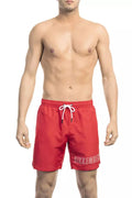 Red Polyester Swimwear - m