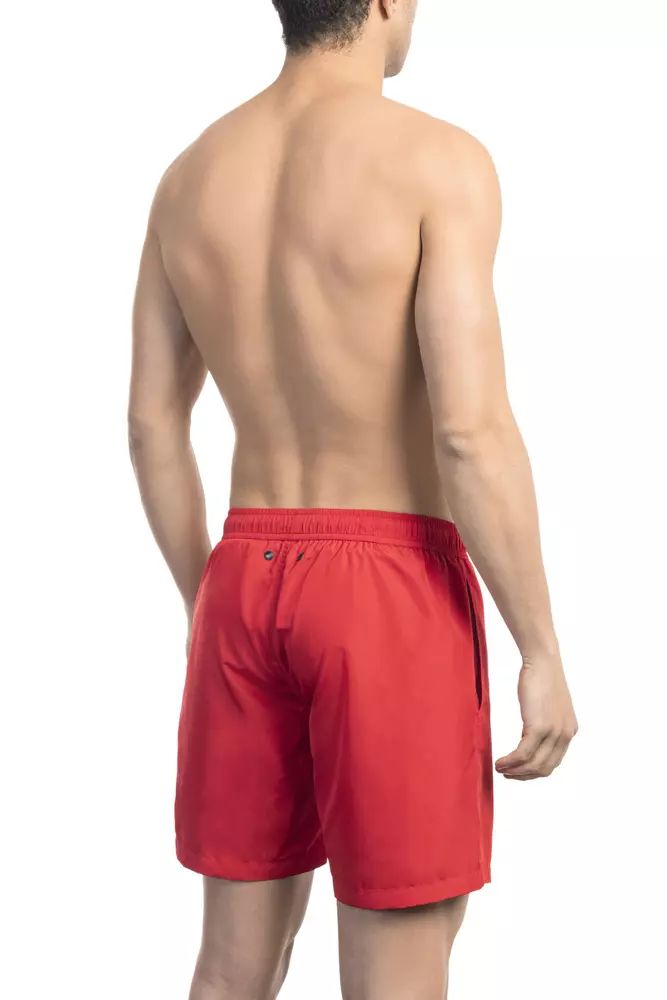 Red Polyester Swimwear - l