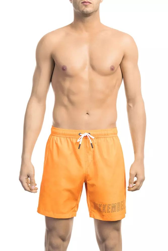 Orange Polyester Swimwear - m