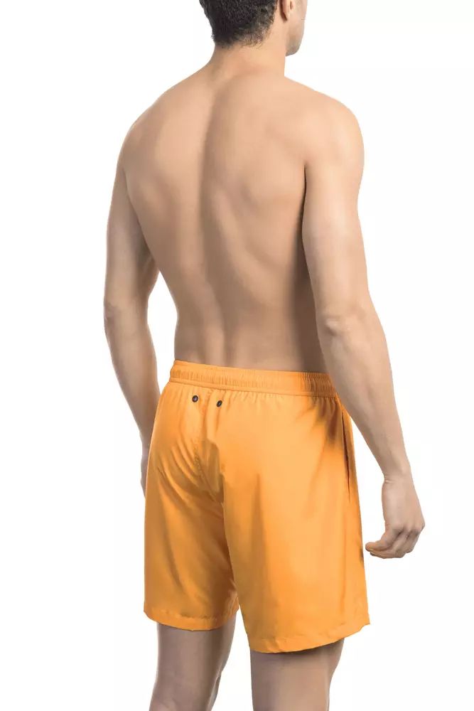 Orange Polyester Swimwear - l