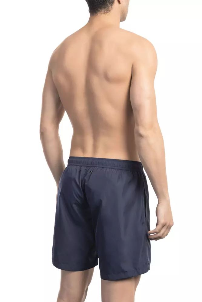 Blue Polyester Swimwear - s