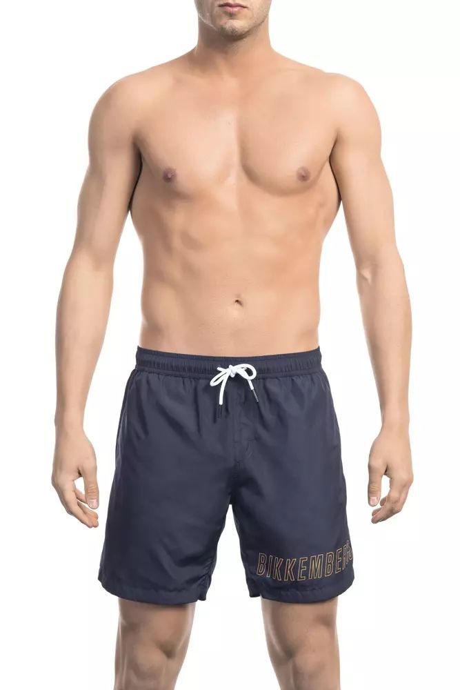 Blue Polyester Swimwear - xl