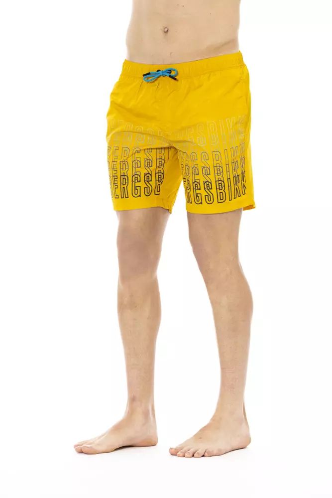 Yellow Polyester Swimwear - l