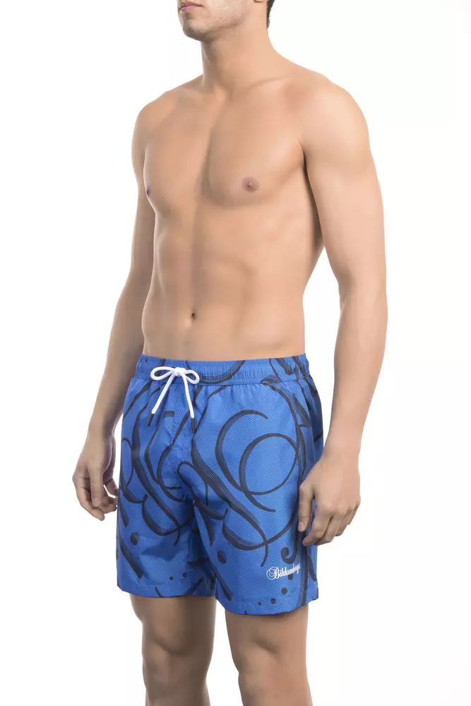 Blue Polyester Swimwear - xl