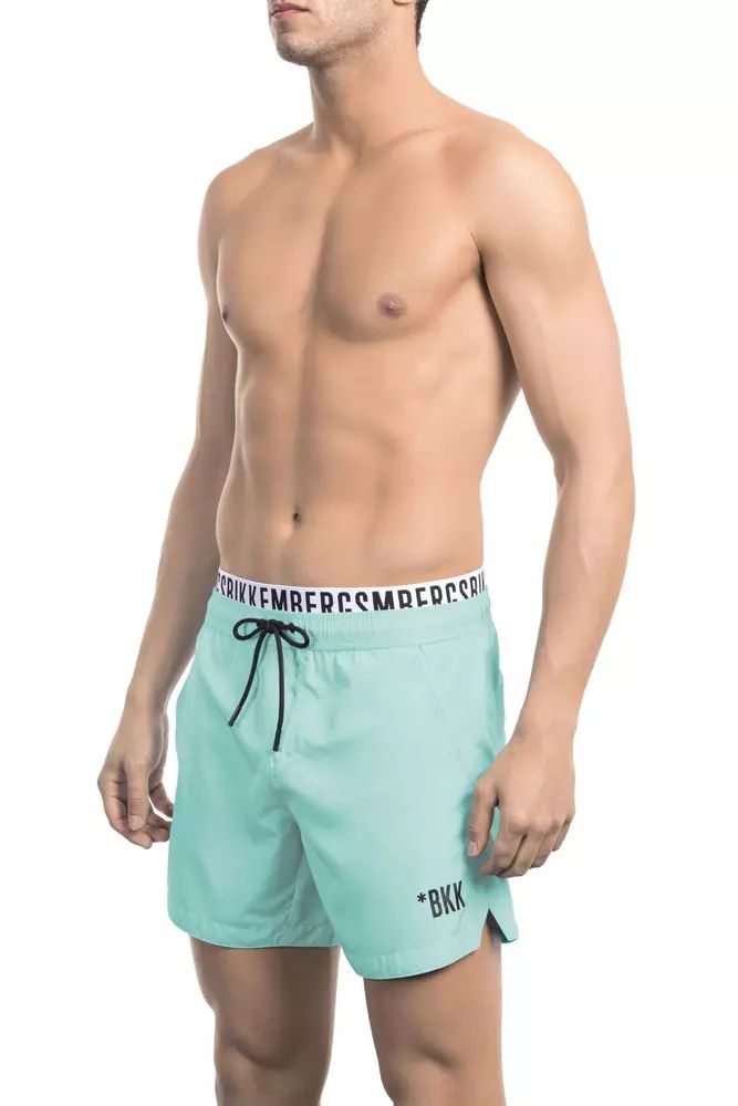 Light Blue Polyester Swimwear - s