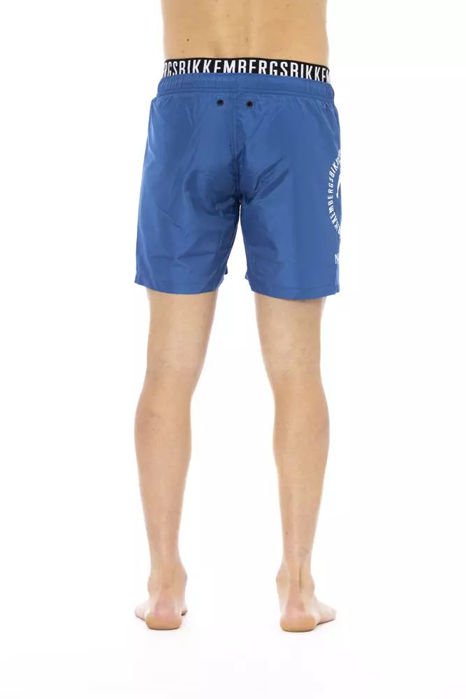 Blue Polyester Swimwear - xl