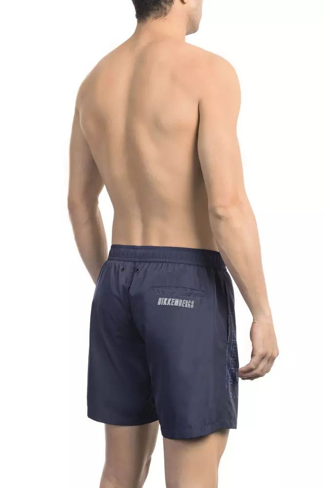 Blue Polyester Swimwear - m