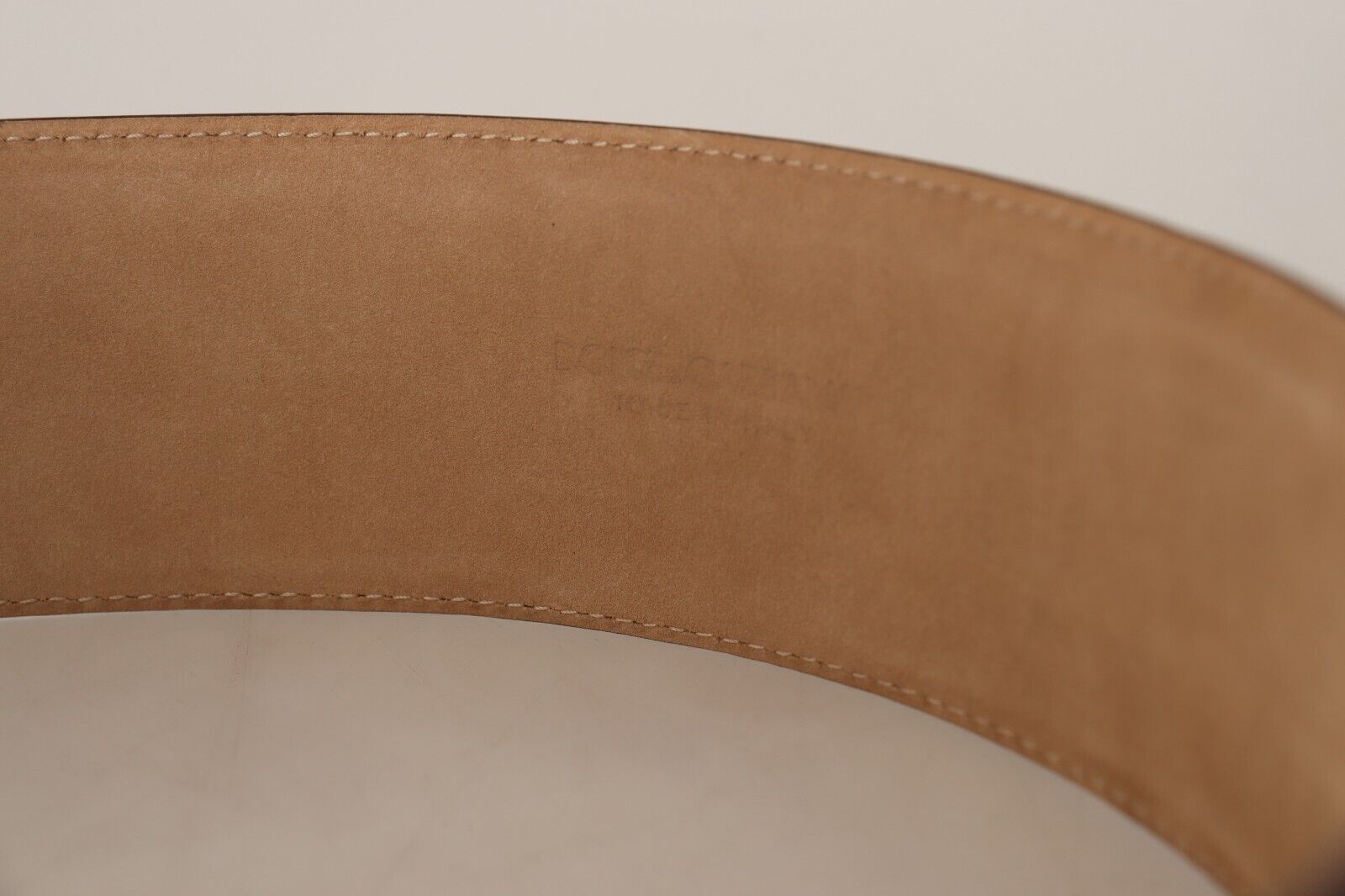 Dark Brown Leather Gold Metal Buckle Belt - 75-cm-30-inches