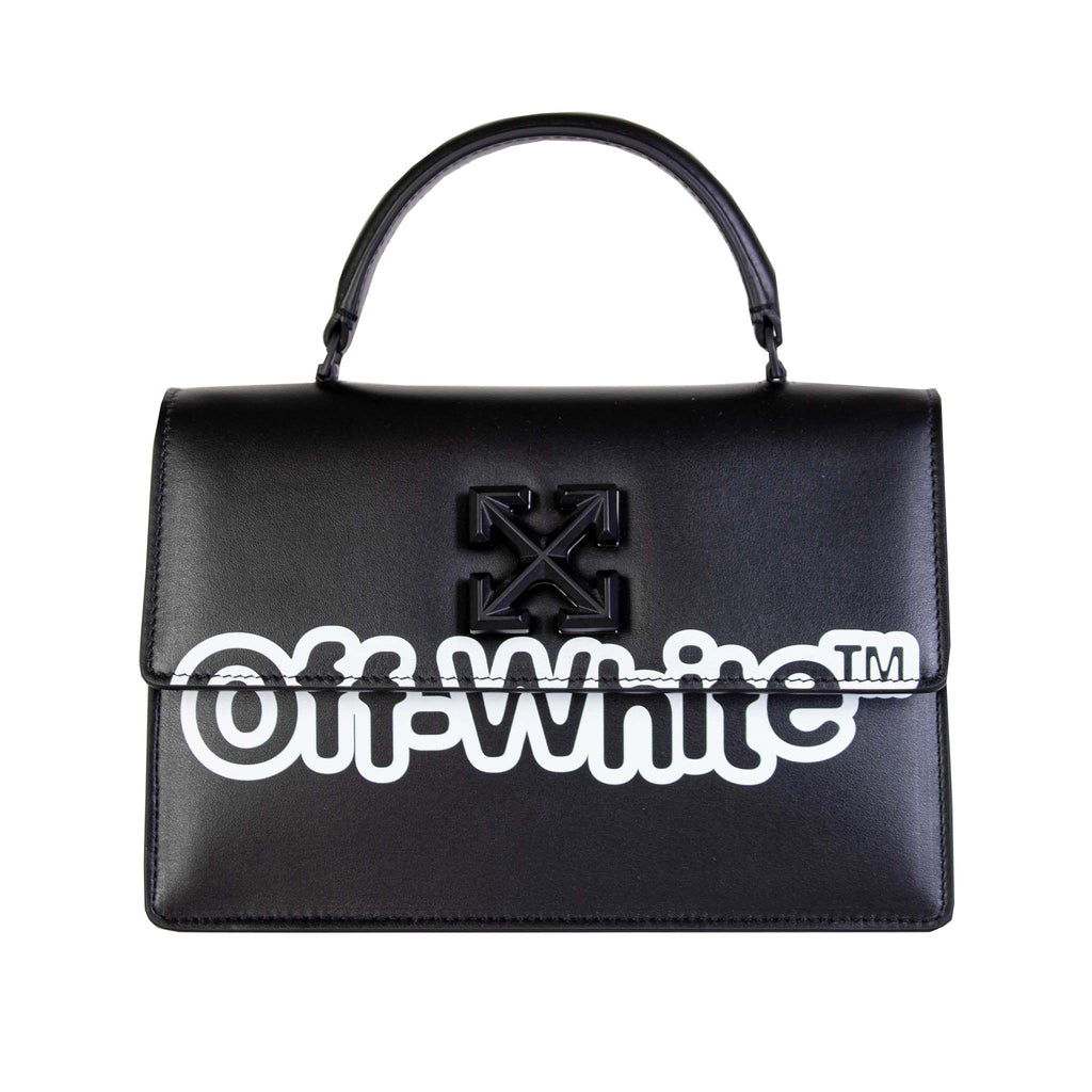 Jitney Off-White Tote Bag in Black - women