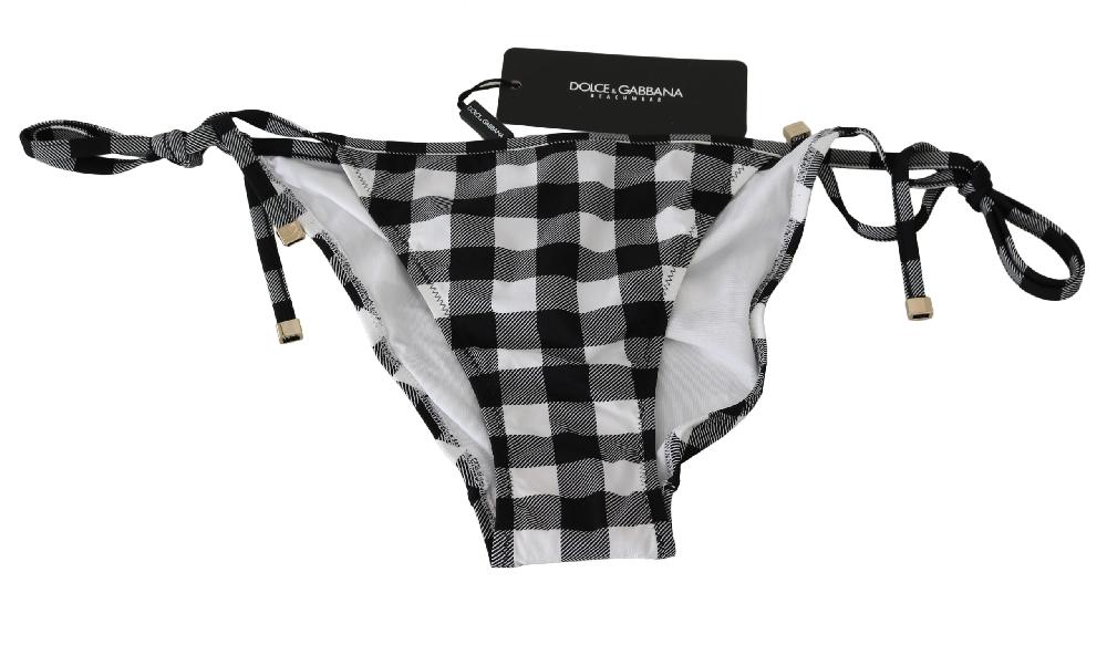 Black White Bottom Bikini Beachwear Swimsuit - it4-l