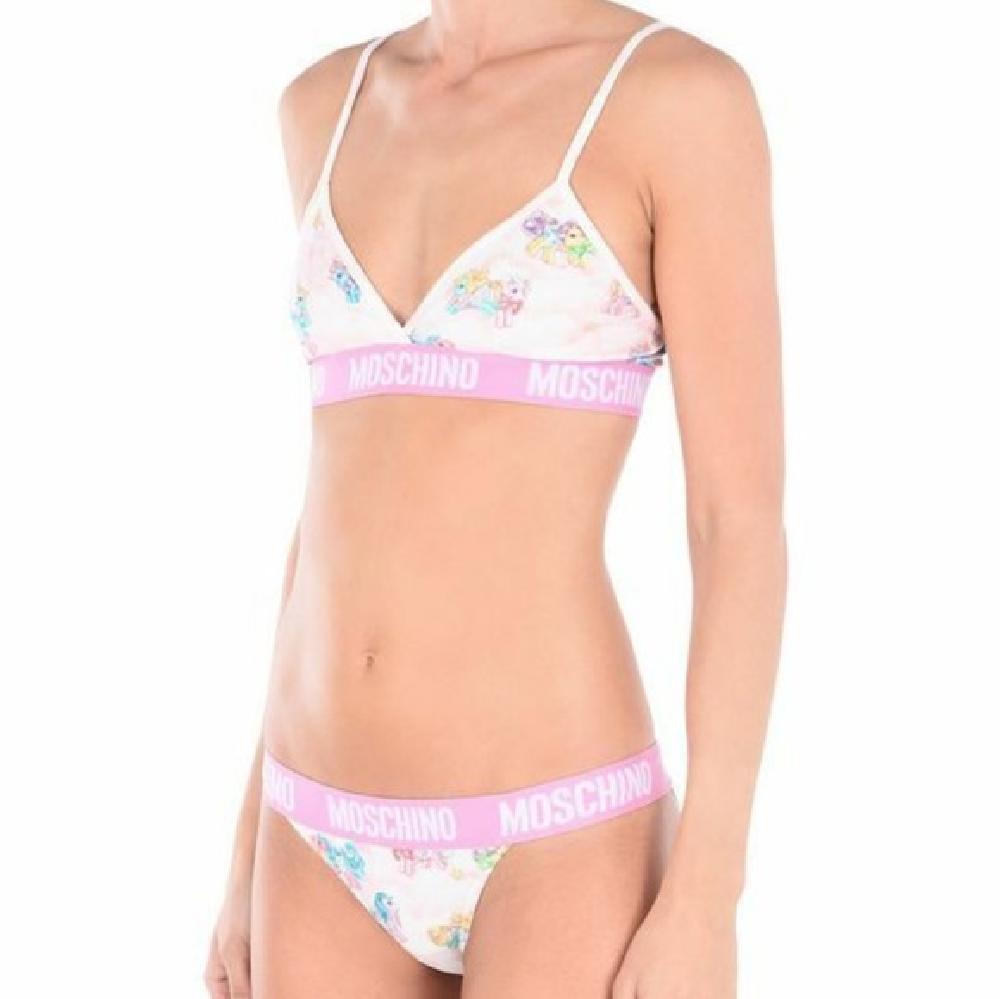 White My Little Pony Bra Briefs Set Two Piece Bikini - it38-xs