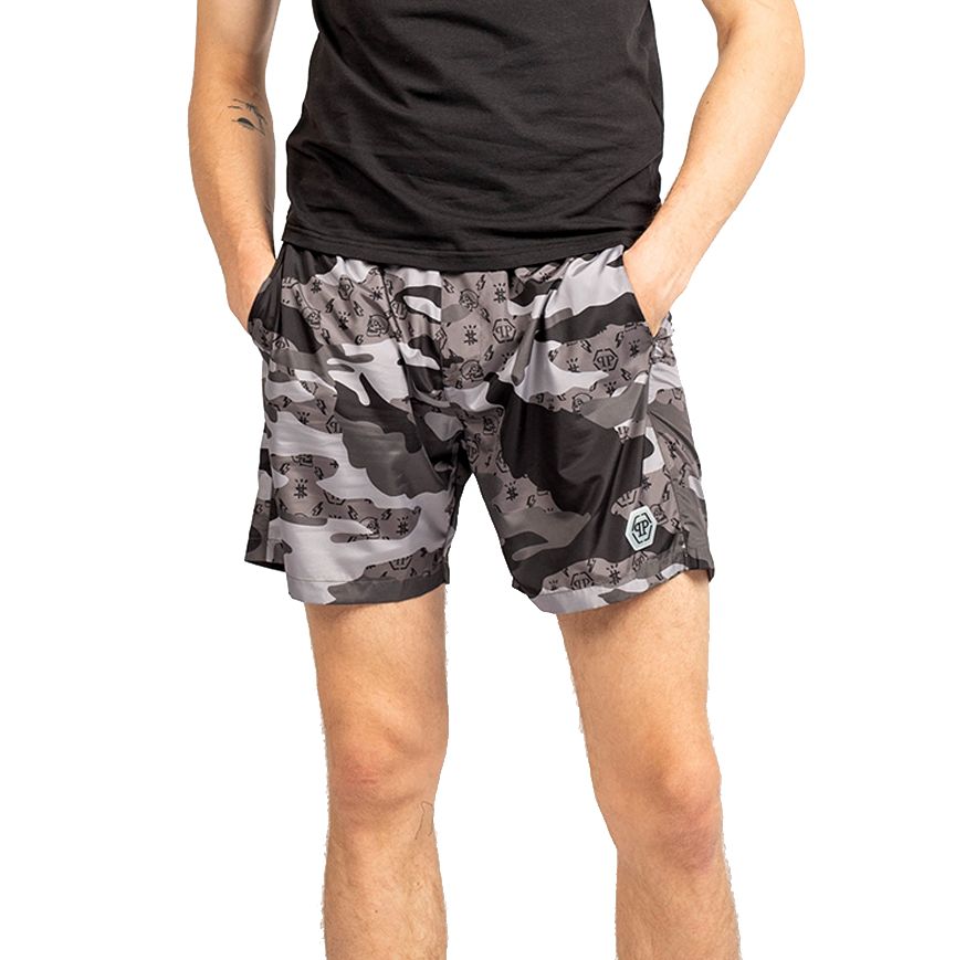Gray Polyester Swimwear - xxl