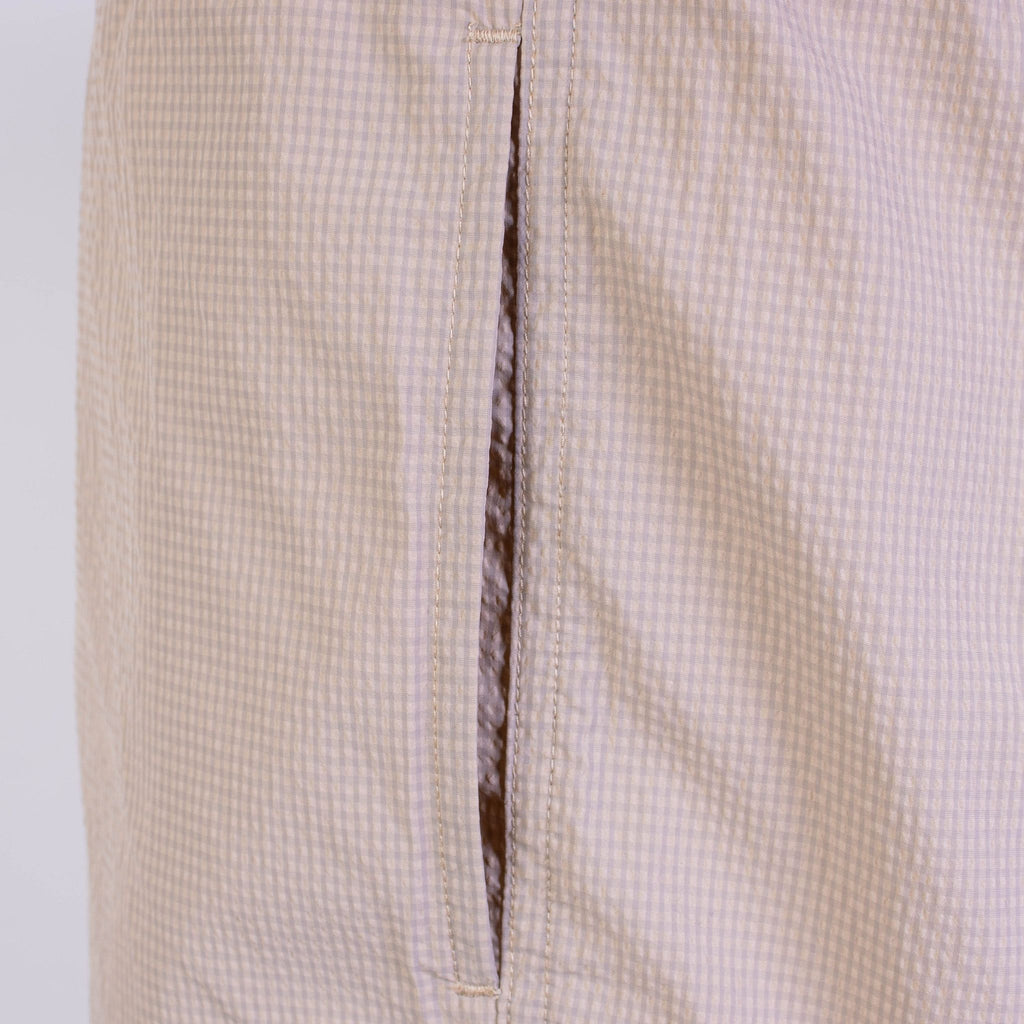 Beige Swim Shorts Logo Details - it48-m
