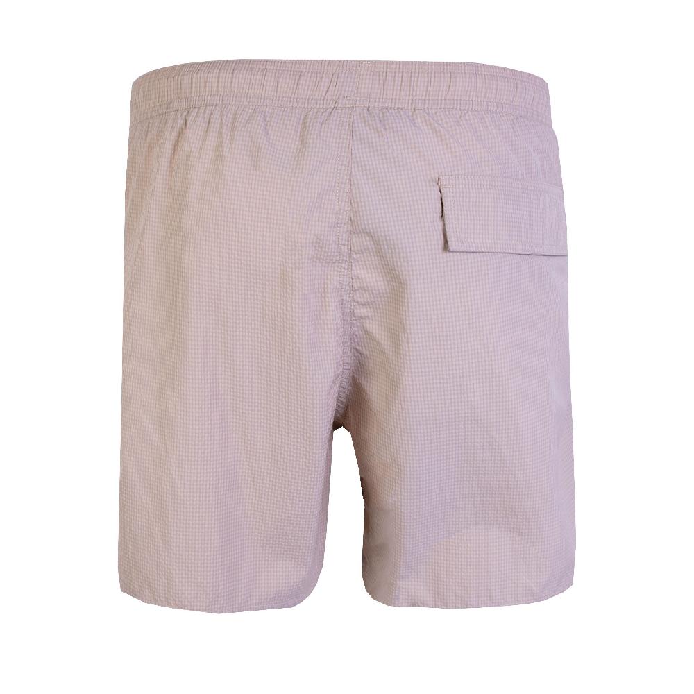 Beige Swim Shorts Logo Details - it48-m