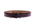 Purple Leather Logo Cintura Gürtel Belt - 75-cm-30-inches