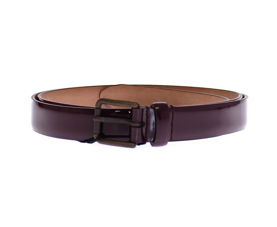 Purple Leather Logo Cintura Gürtel Belt - 75-cm-30-inches