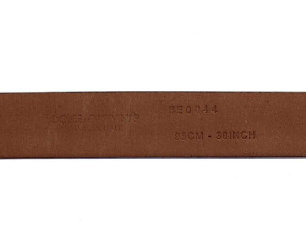 Purple Leather Logo Cintura Gürtel Belt - 75-cm-30-inches