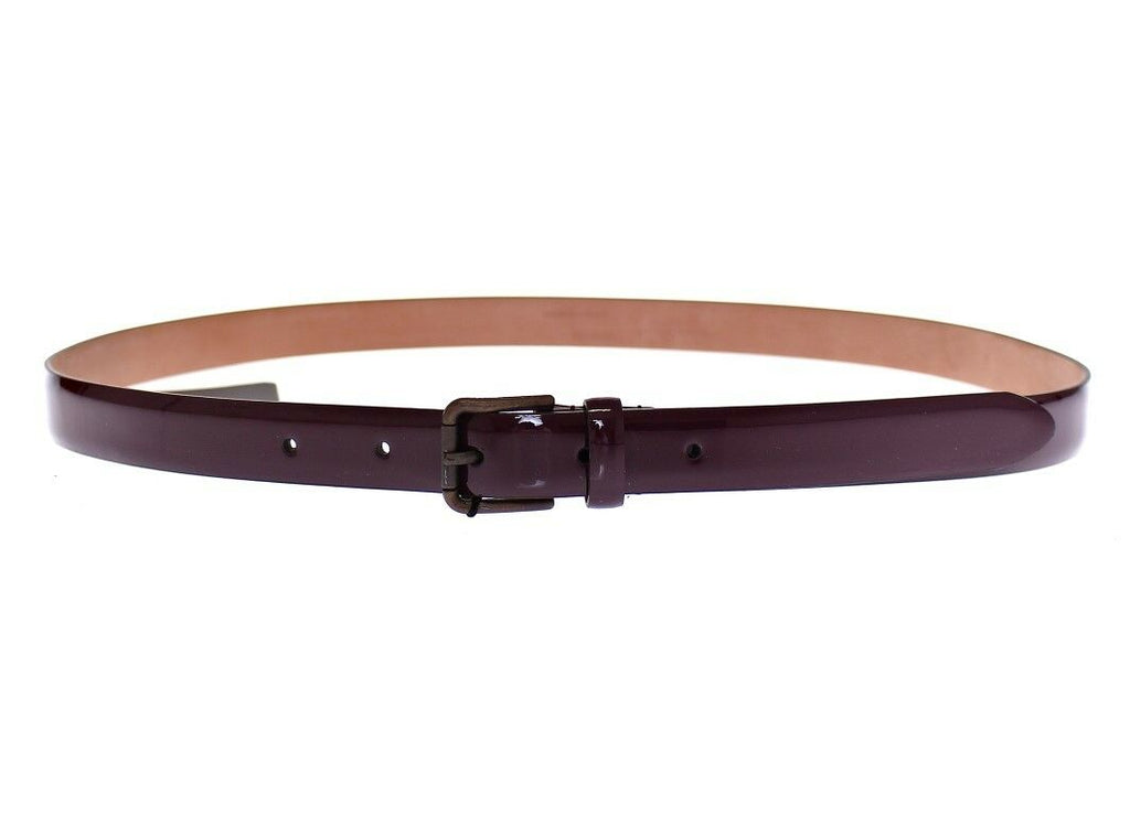 Purple Leather Logo Cintura Gürtel Belt - 85-cm-34-inches