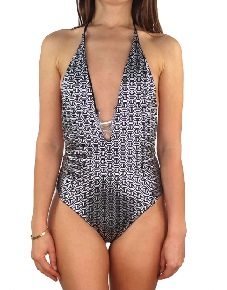 Black Polyester Swimwear - m