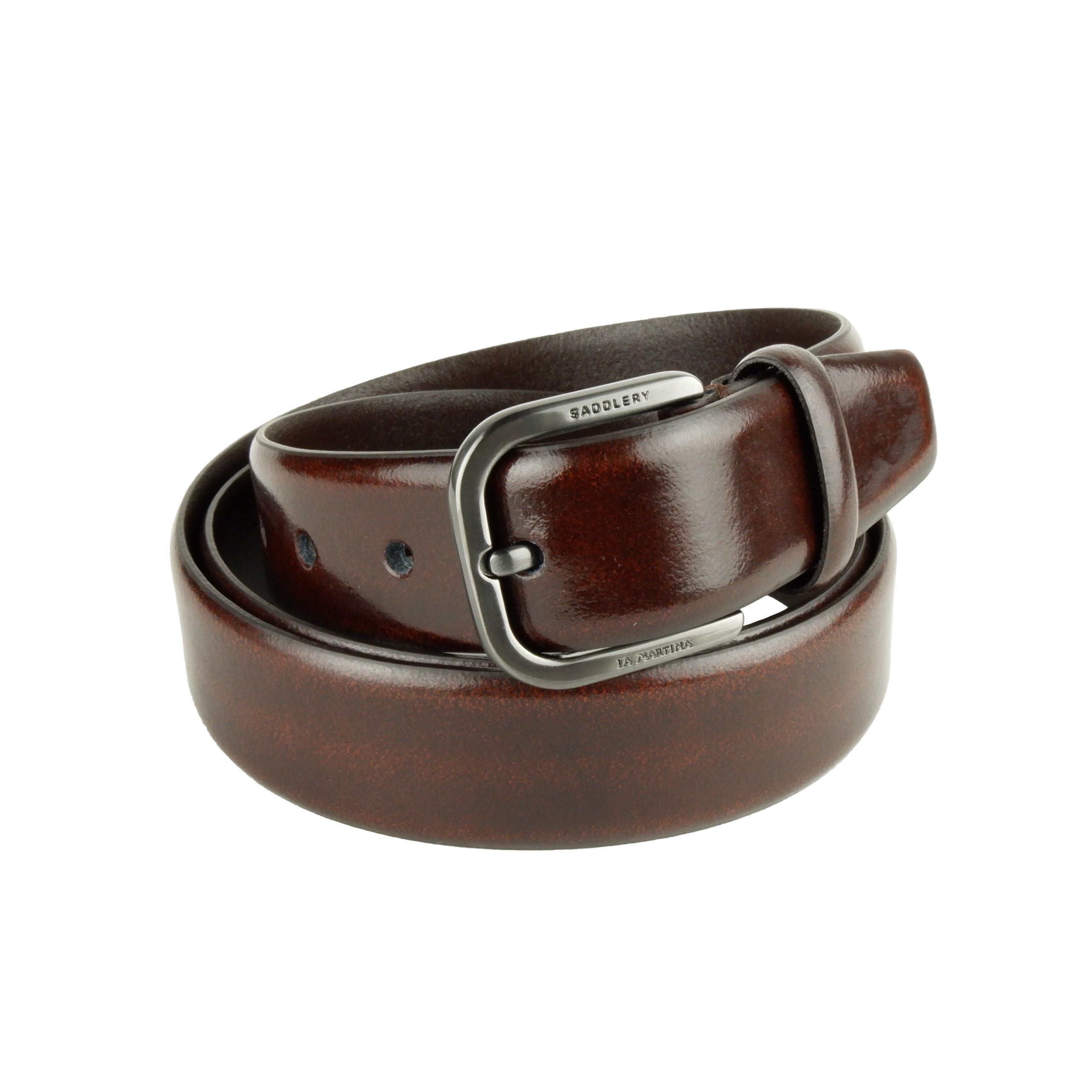 Brown Vera Leather Belt - 110-cm-44-inches