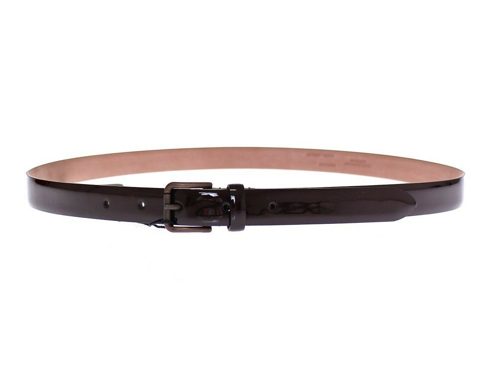Brown Leather Logo Belt Cintura Belt - 75-cm-30-inches