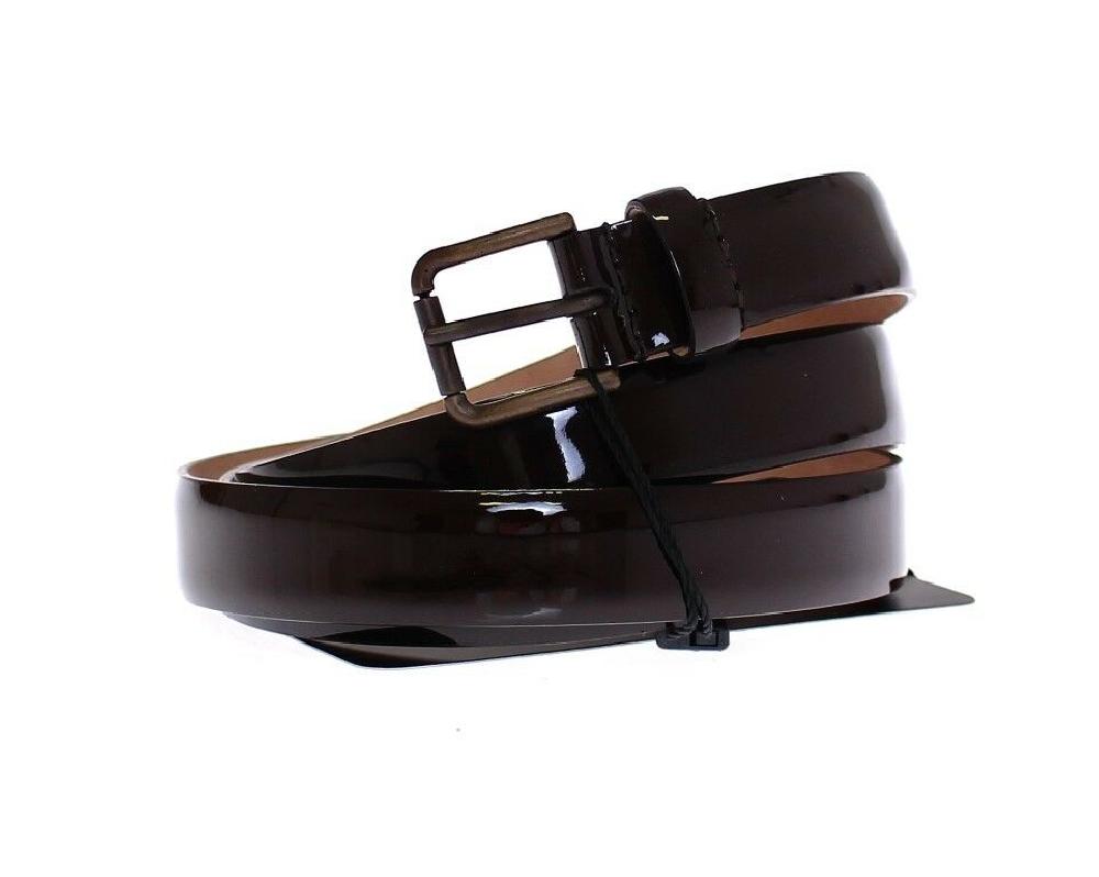 Brown Leather Logo Belt Cintura Belt - 95-cm-38-inches