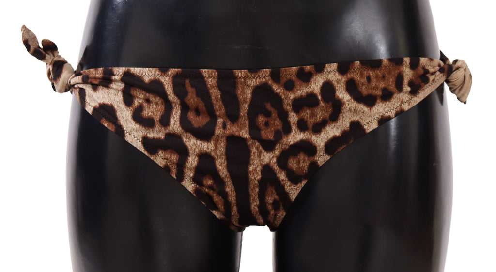Bikini Bottom Brown Leopard Print Swimsuit Swimwear - it3-m