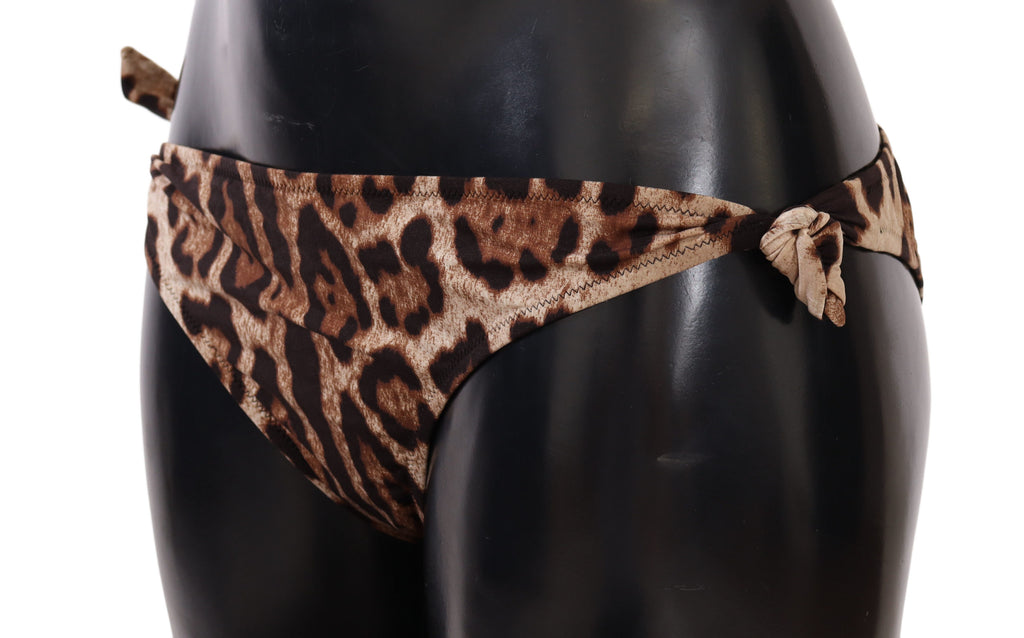Bikini Bottom Brown Leopard Print Swimsuit Swimwear - it3-m