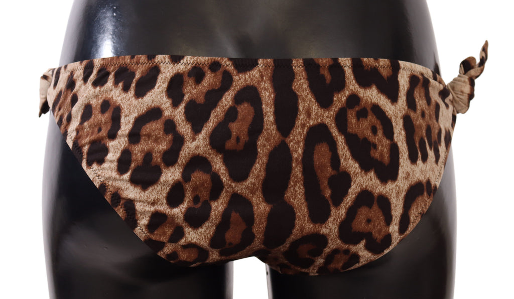 Bikini Bottom Brown Leopard Print Swimsuit Swimwear - it3-m