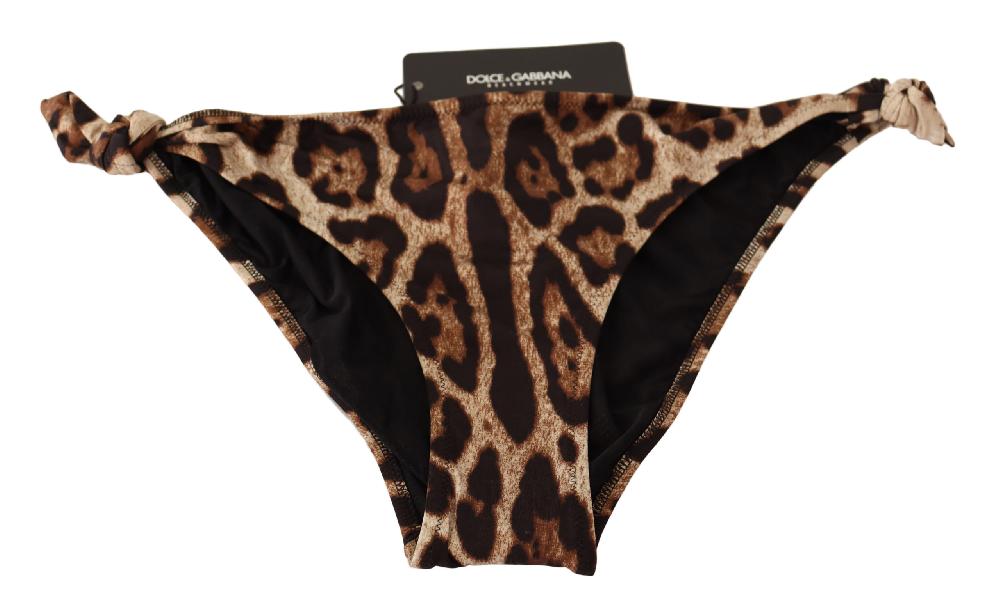 Bikini Bottom Brown Leopard Print Swimsuit Swimwear - it3-m