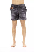 Black Polyester Swimwear - xl