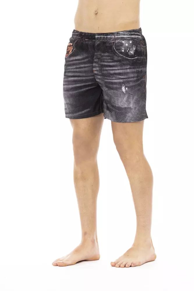 Black Polyester Swimwear - xxl