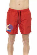 Red Polyester Swimwear - l