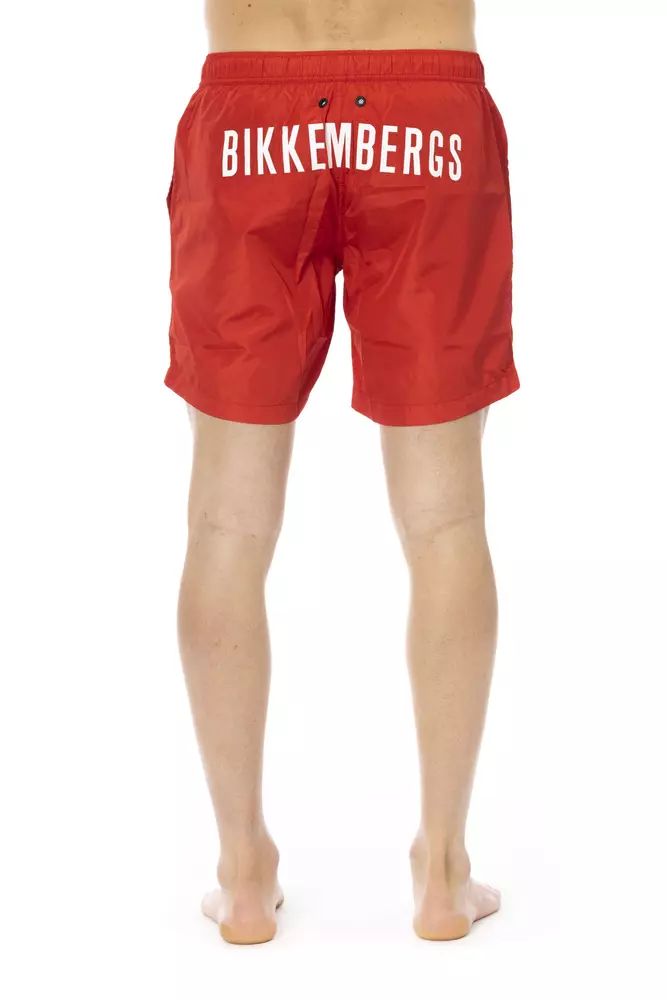 Red Polyester Swimwear - xl