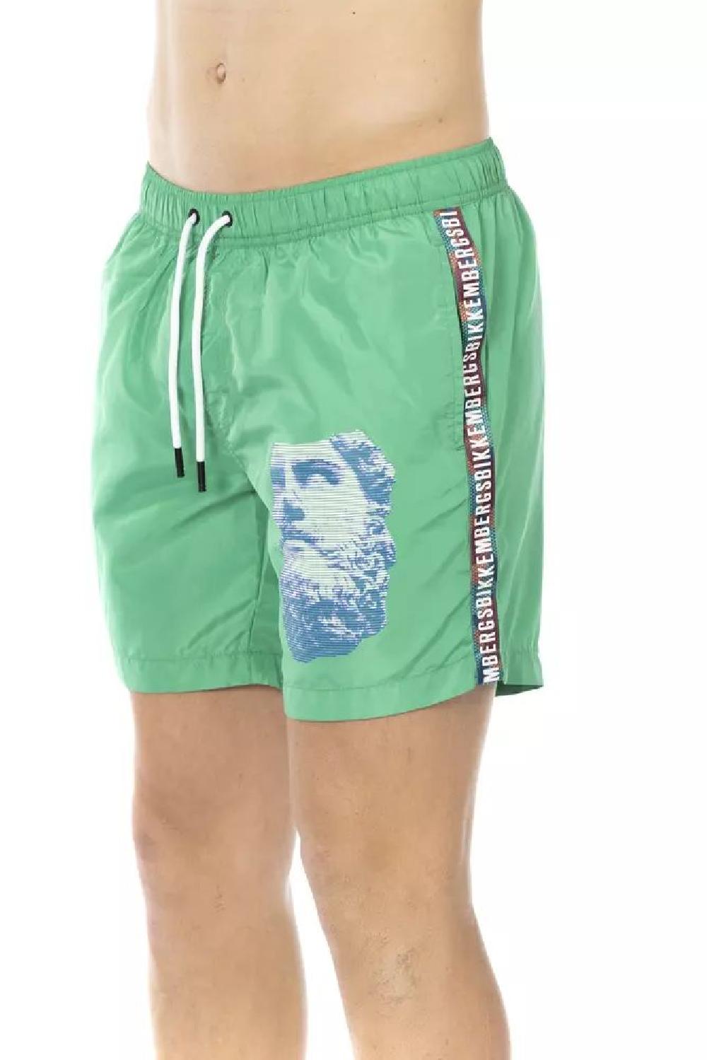 Green Polyester Swimwear - s
