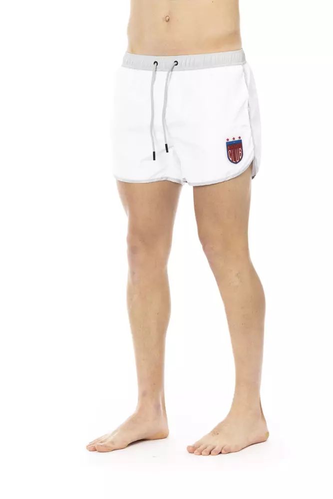 White Polyester Swimwear - l