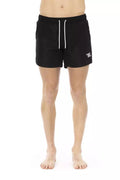 Black Polyester Swimwear - l