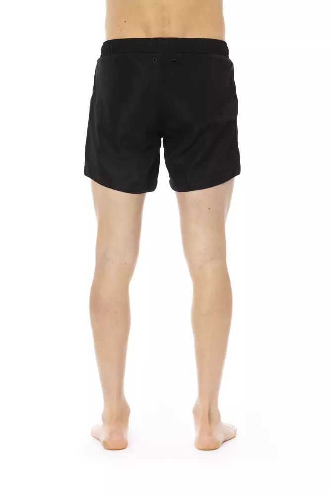 Black Polyester Swimwear - l