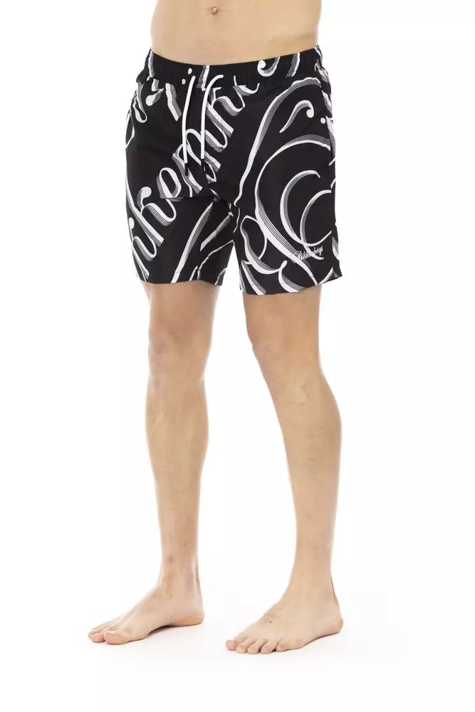 Black Polyester Swimwear - s