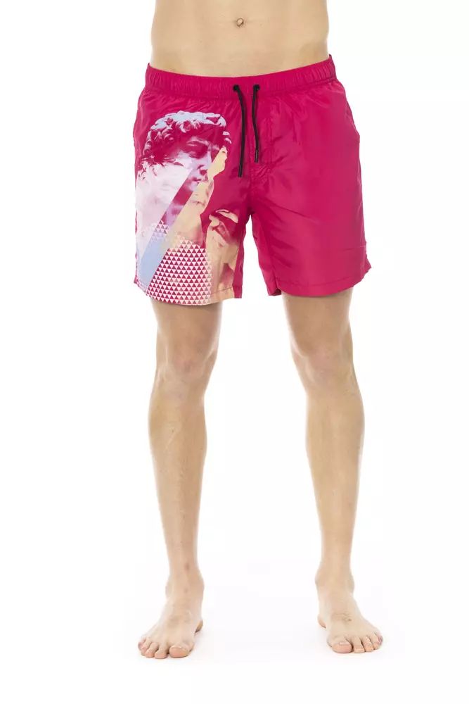 Fuchsia Polyester Swimwear - xxl