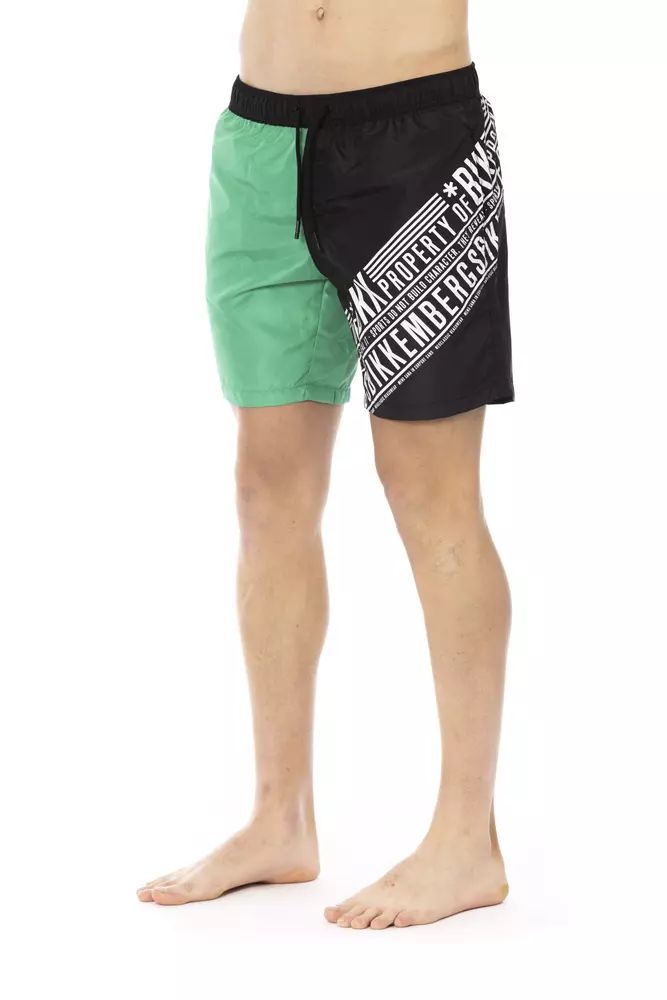 Green Polyester Swimwear - m
