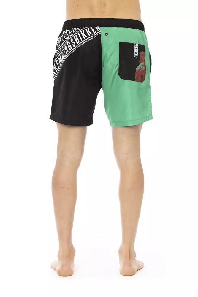 Green Polyester Swimwear - l