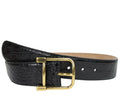 Gucci Women's Gold Squar...kle Black Crocodile Belt - 105-cm-42-inches